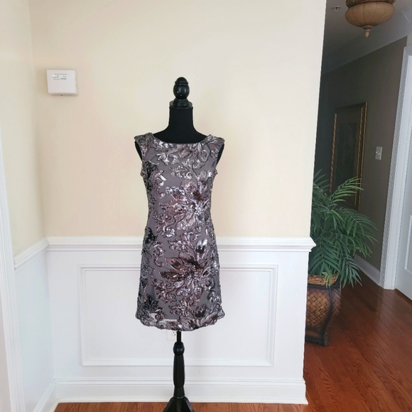 New - White House Black Market Sequin Cocktail Dress - Picture 10 of 12